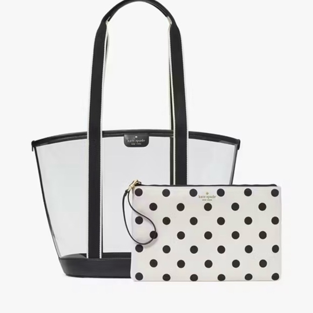 Killer Kate Spade Transparent Tote!. - Picture 9 of 10